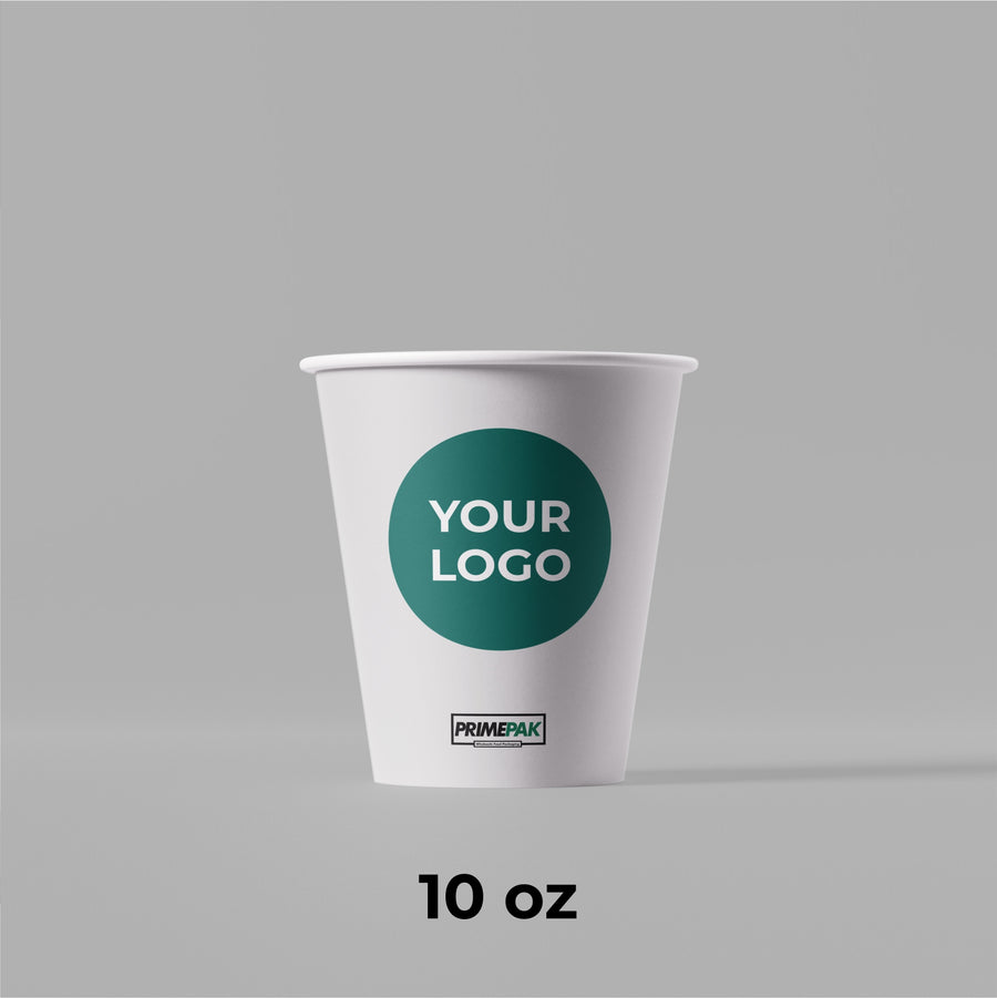 10oz Single Wall Coffee Cups – Hot (1,000pcs/Case)