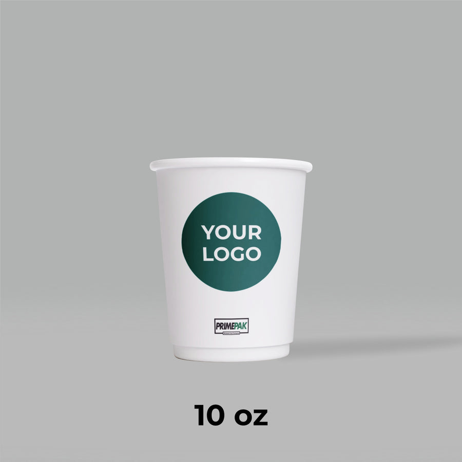 10oz Double Wall Coffee Cups – Hot (500pcs/Case)