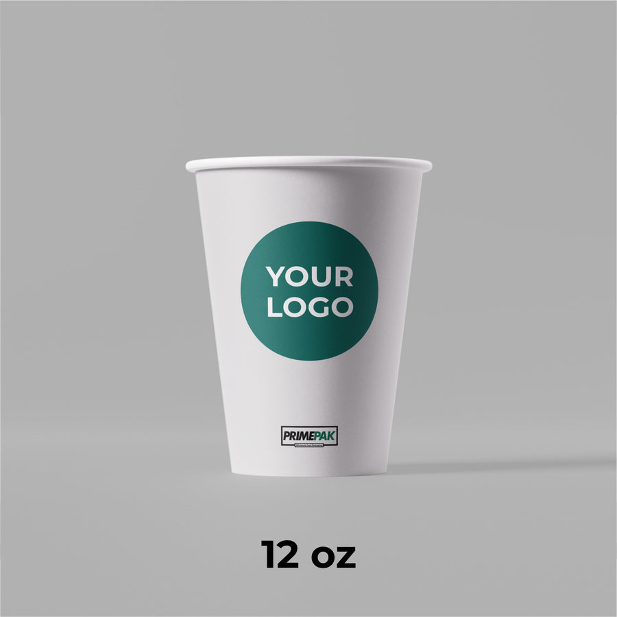 12oz Single Wall Coffee Cups – Hot (1,000pcs/Case)
