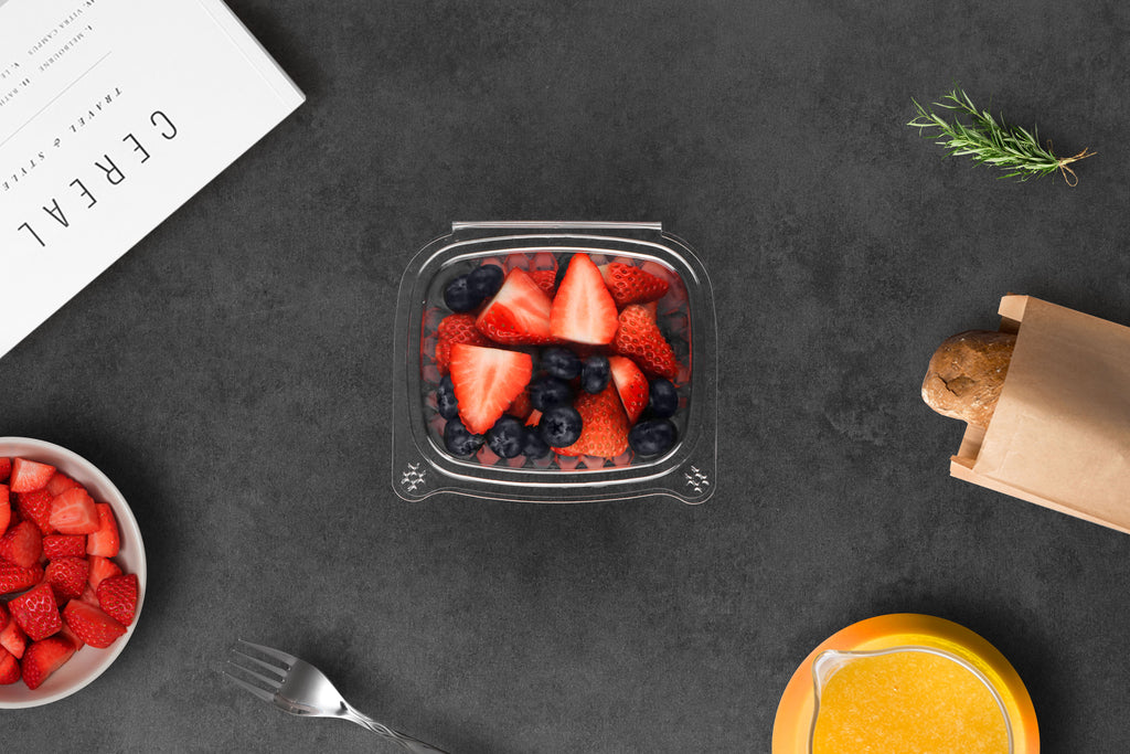 Hinged Deli Container 16oz Clear