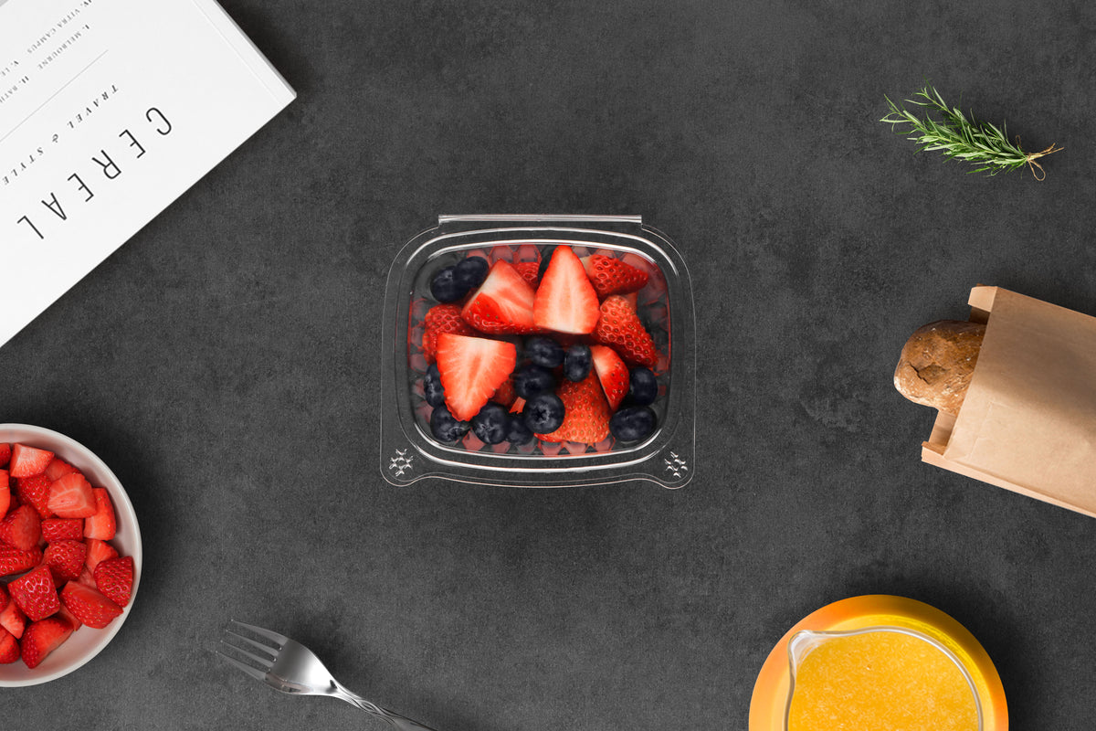 Hinged Deli Container 16oz Clear