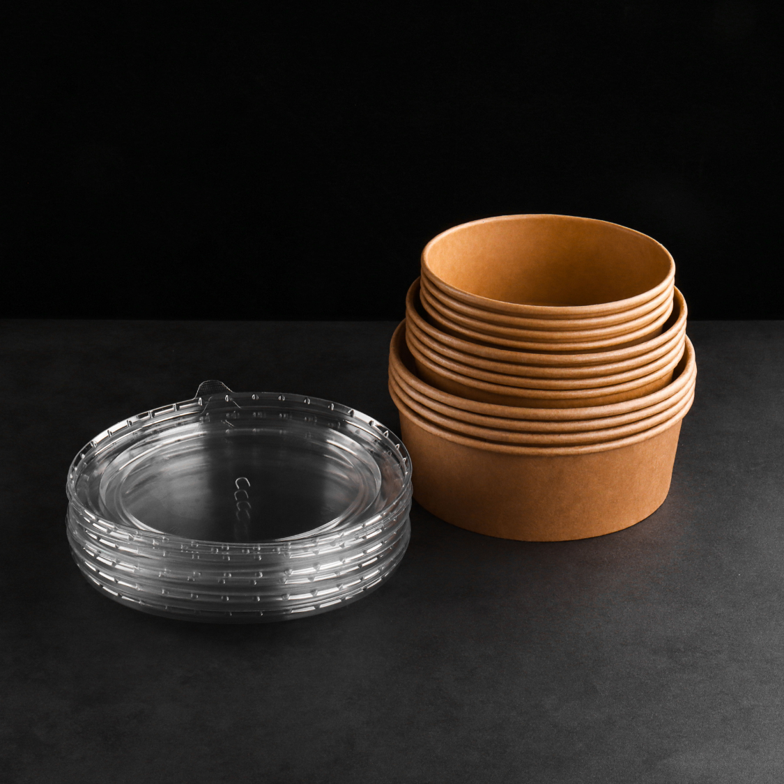 7.5" PET Vented Lid – Clear (300pcs / Case)