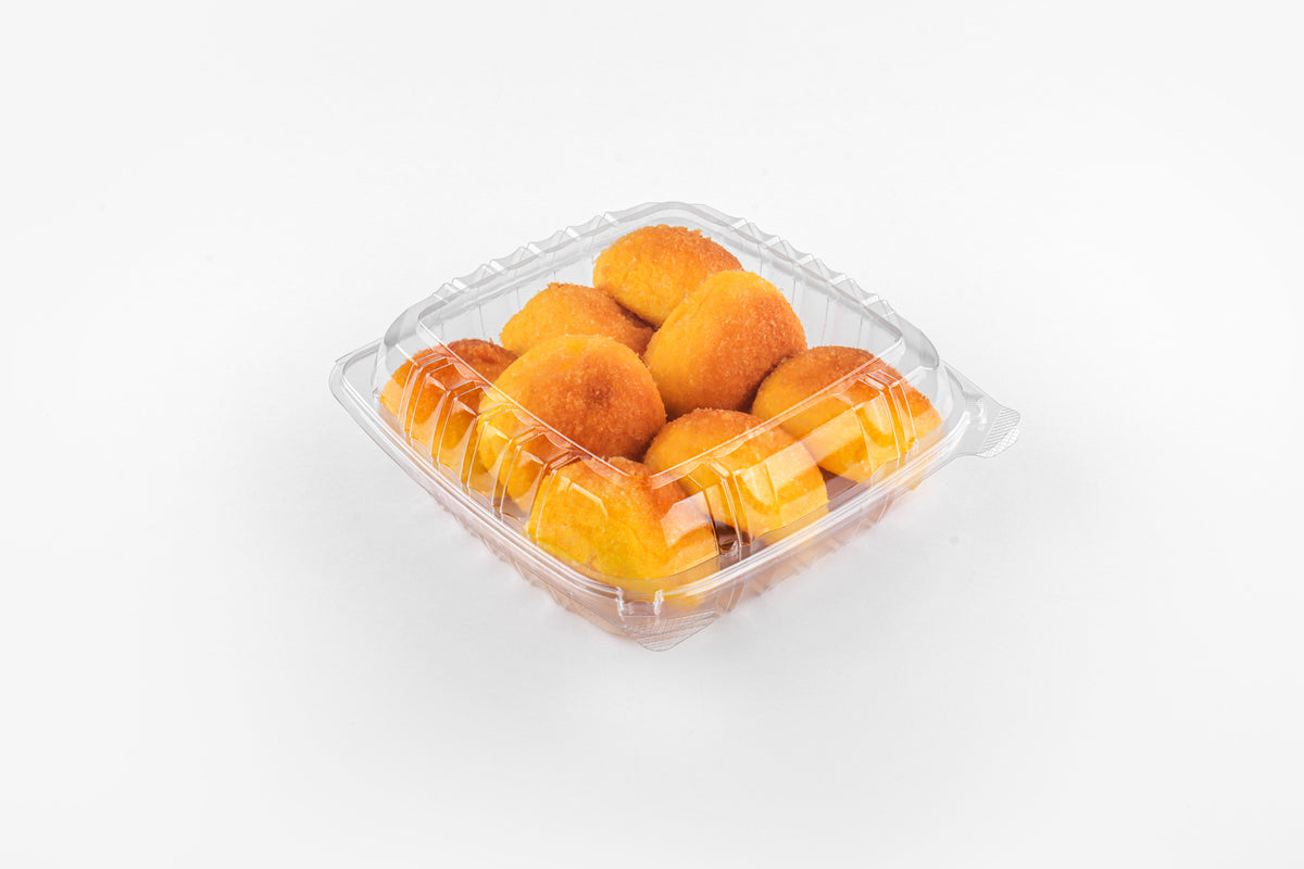 9" Plastic Clamshell Container – Clear (200pcs / Case)
