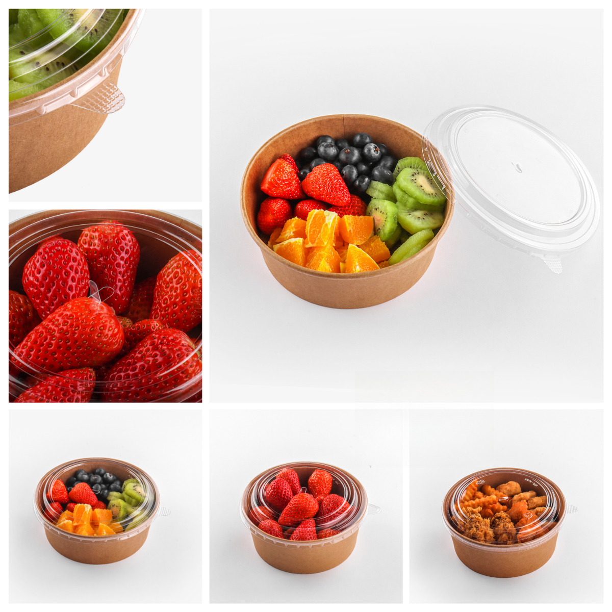 7.5" PET Vented Lid – Clear (300pcs / Case)