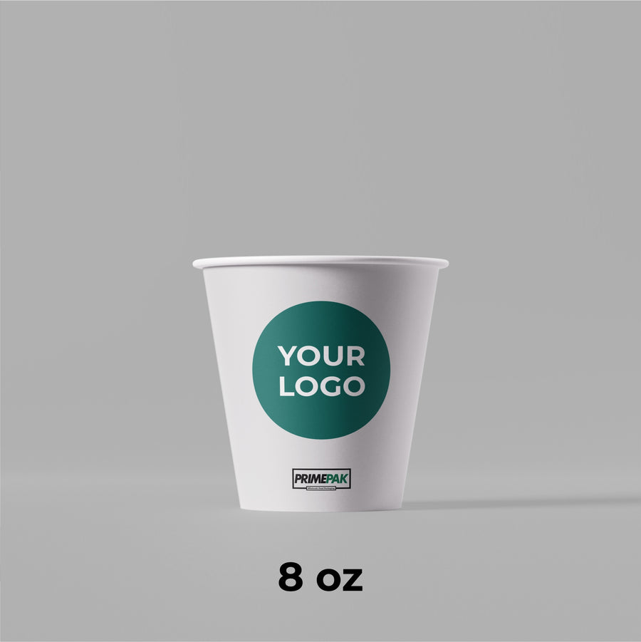 8oz Single Wall Coffee Cups – Hot (1,000pcs/Case)