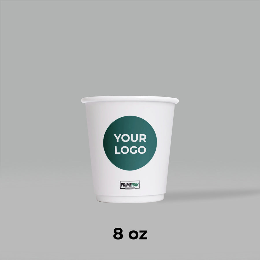 8oz Double Wall Coffee Cups – Hot (500pcs/Case)