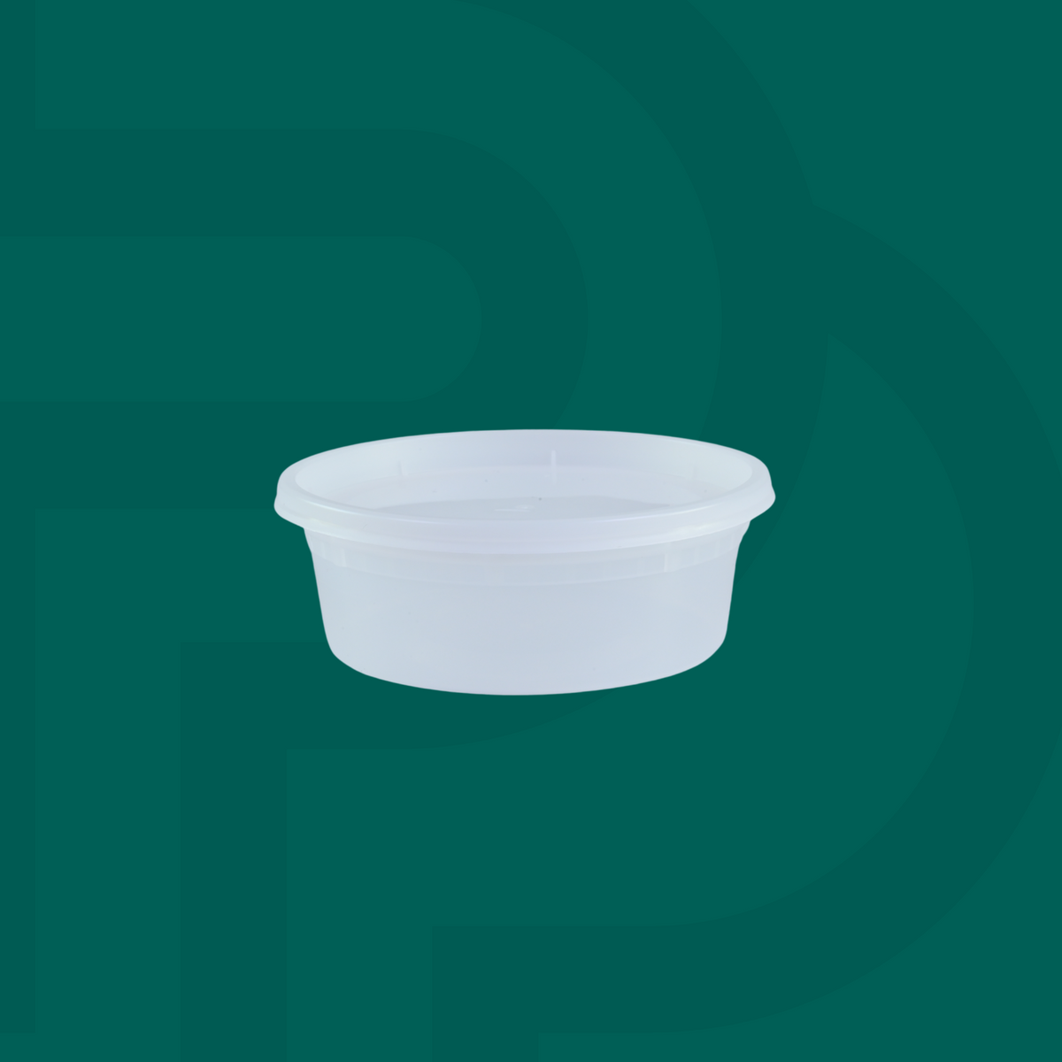8oz Soup Container with Clear Lid (Heavy Duty) – Clear (240 Sets / Case)