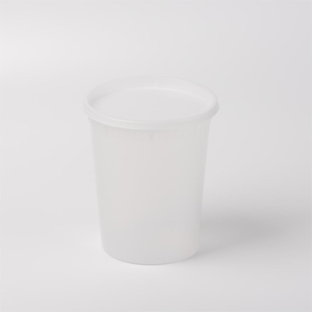 32oz Soup Container with Clear Lid (Heavy Duty) – Clear (240 Sets / Case)