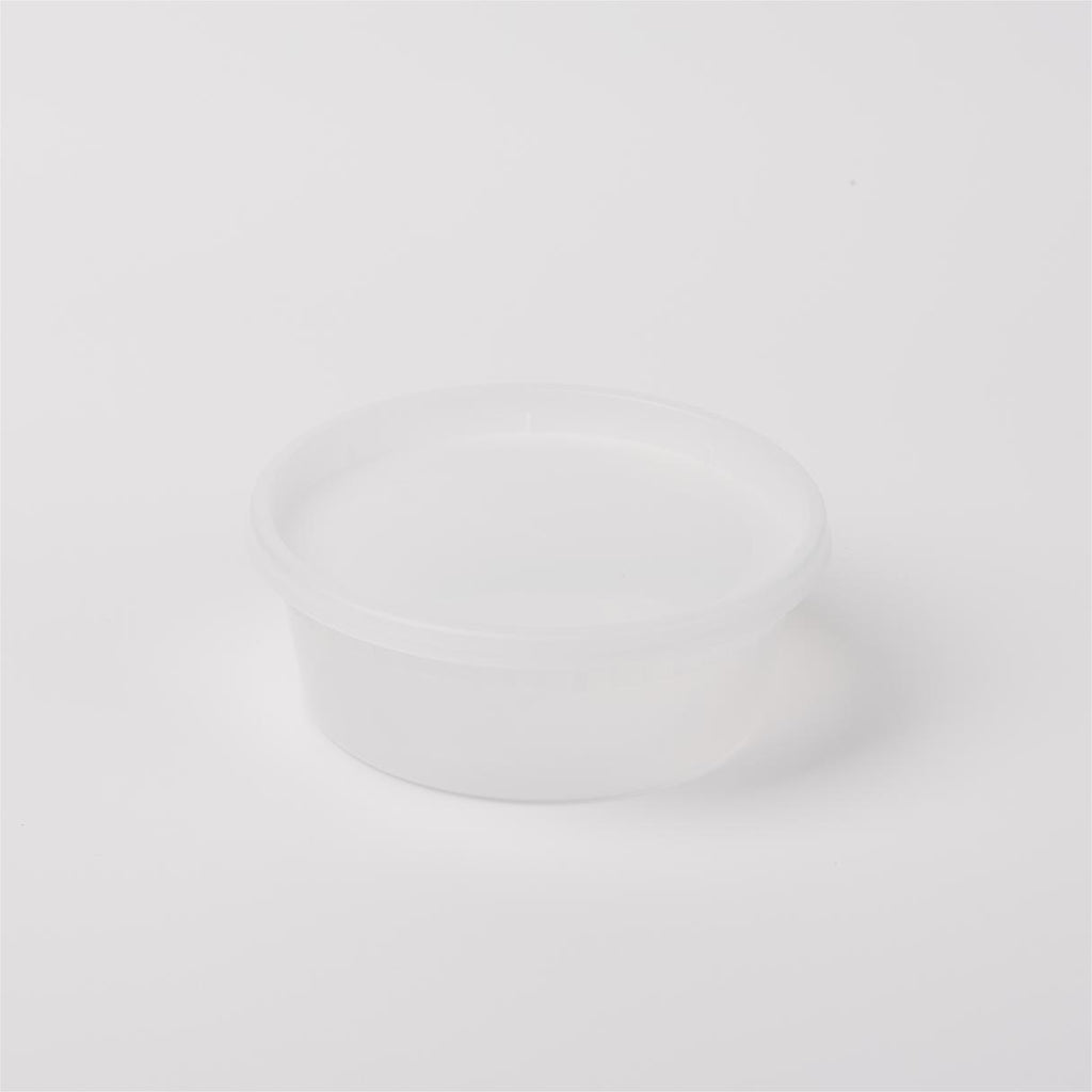 8oz Soup Container with Clear Lid (Heavy Duty) – Clear (240 Sets / Case)