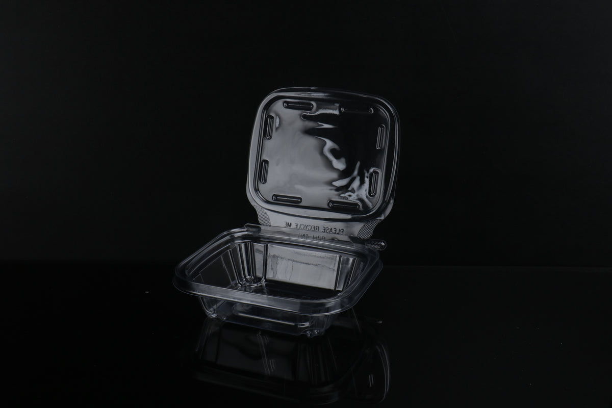12oz Hinged Deli Container (Tamper Evident) – Clear (200pcs / Case)