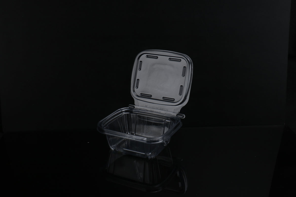 16oz Hinged Deli Container (Tamper Evident) – Clear (200pcs / Case)