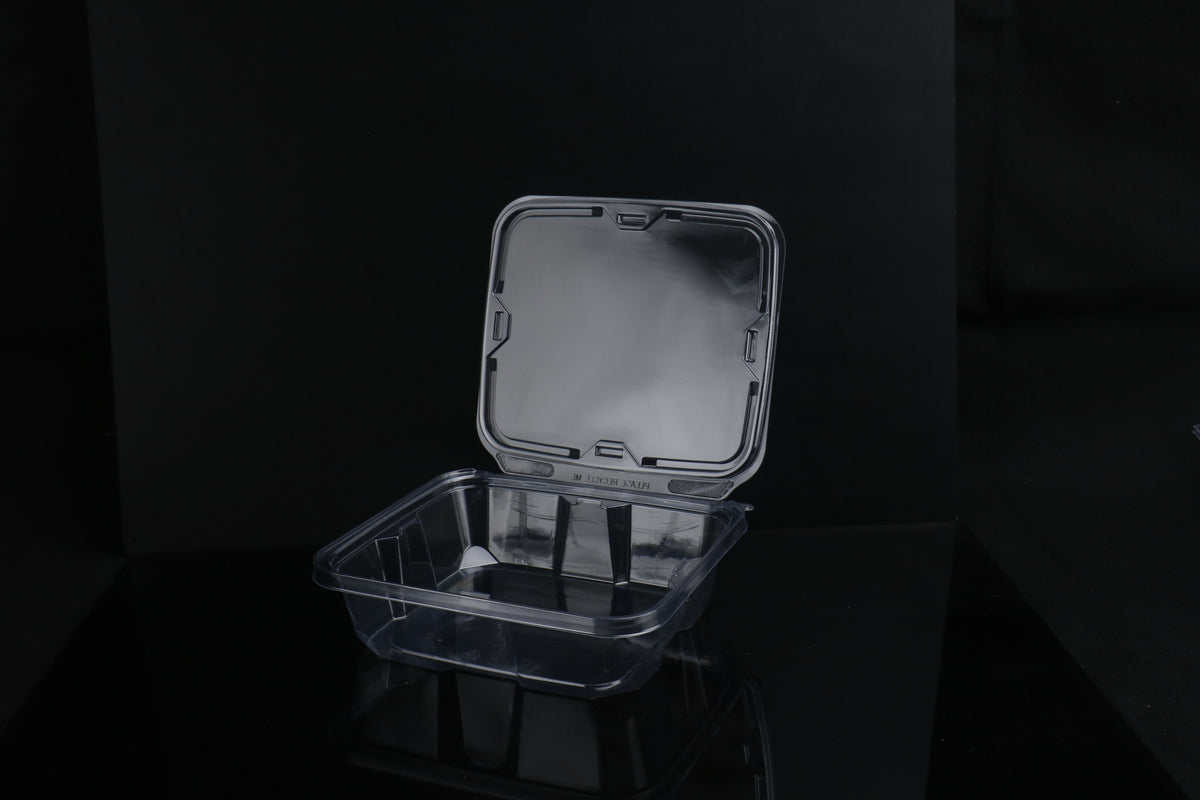 64oz Hinged Deli Container (Tamper Evident) – Clear (150pcs / Case)