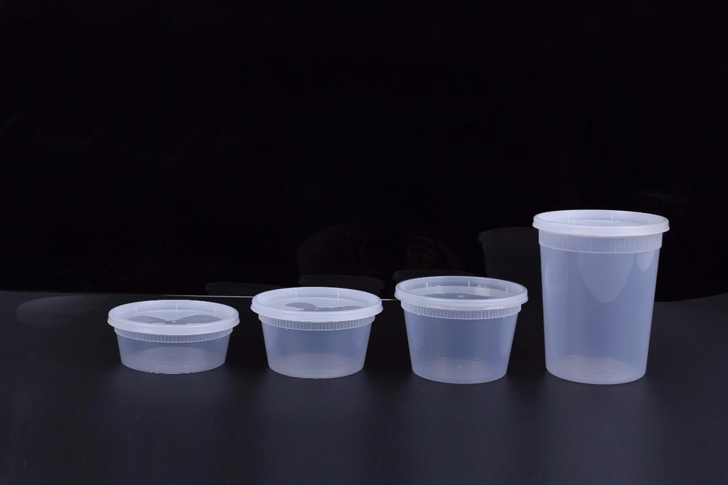 8oz Soup Container with Clear Lid (Heavy Duty) – Clear (240 Sets / Case)