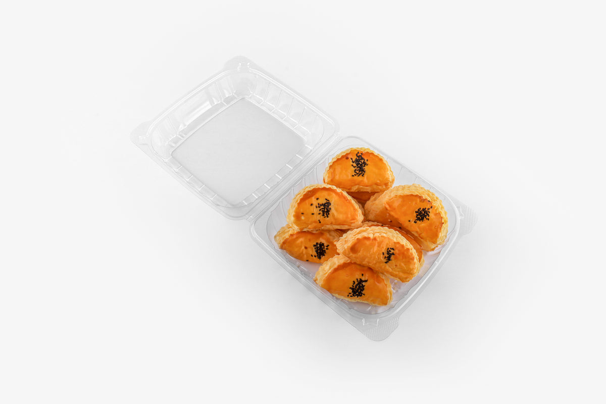 8" Plastic Clamshell Container – Clear (200pcs / Case)