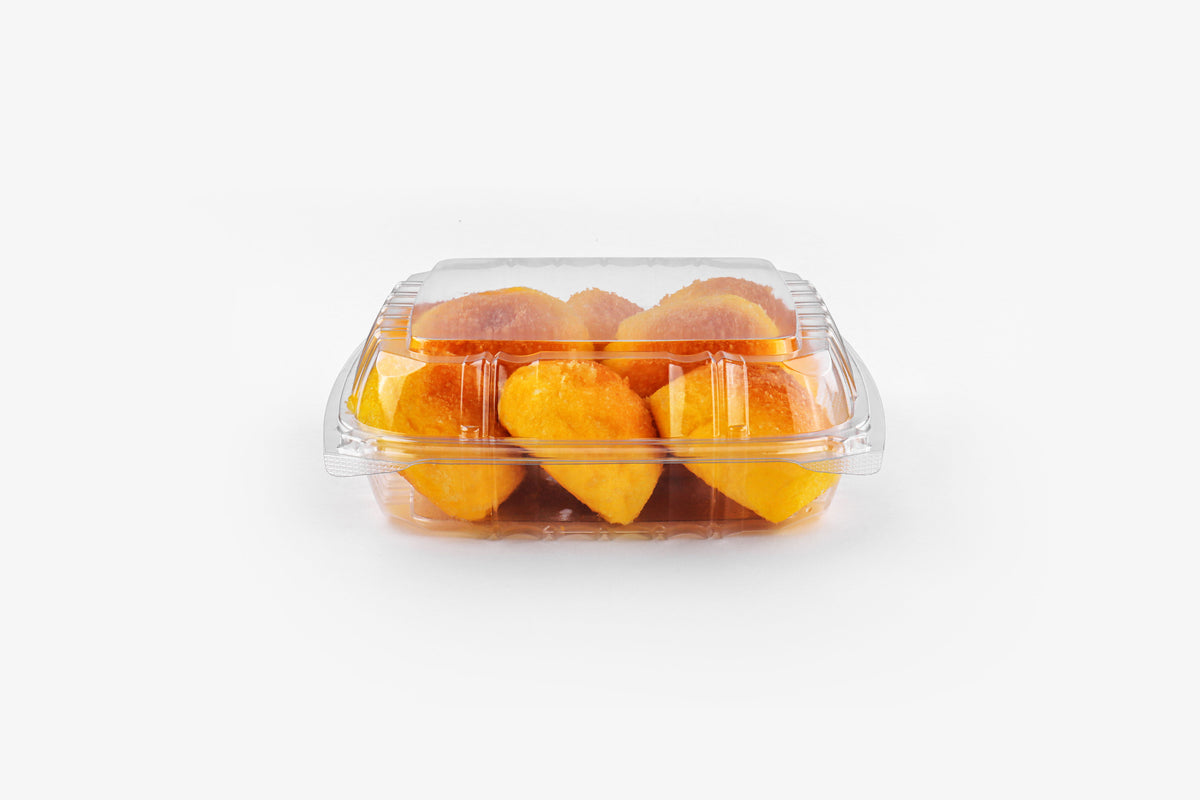 9" Plastic Clamshell Container – Clear (200pcs / Case)